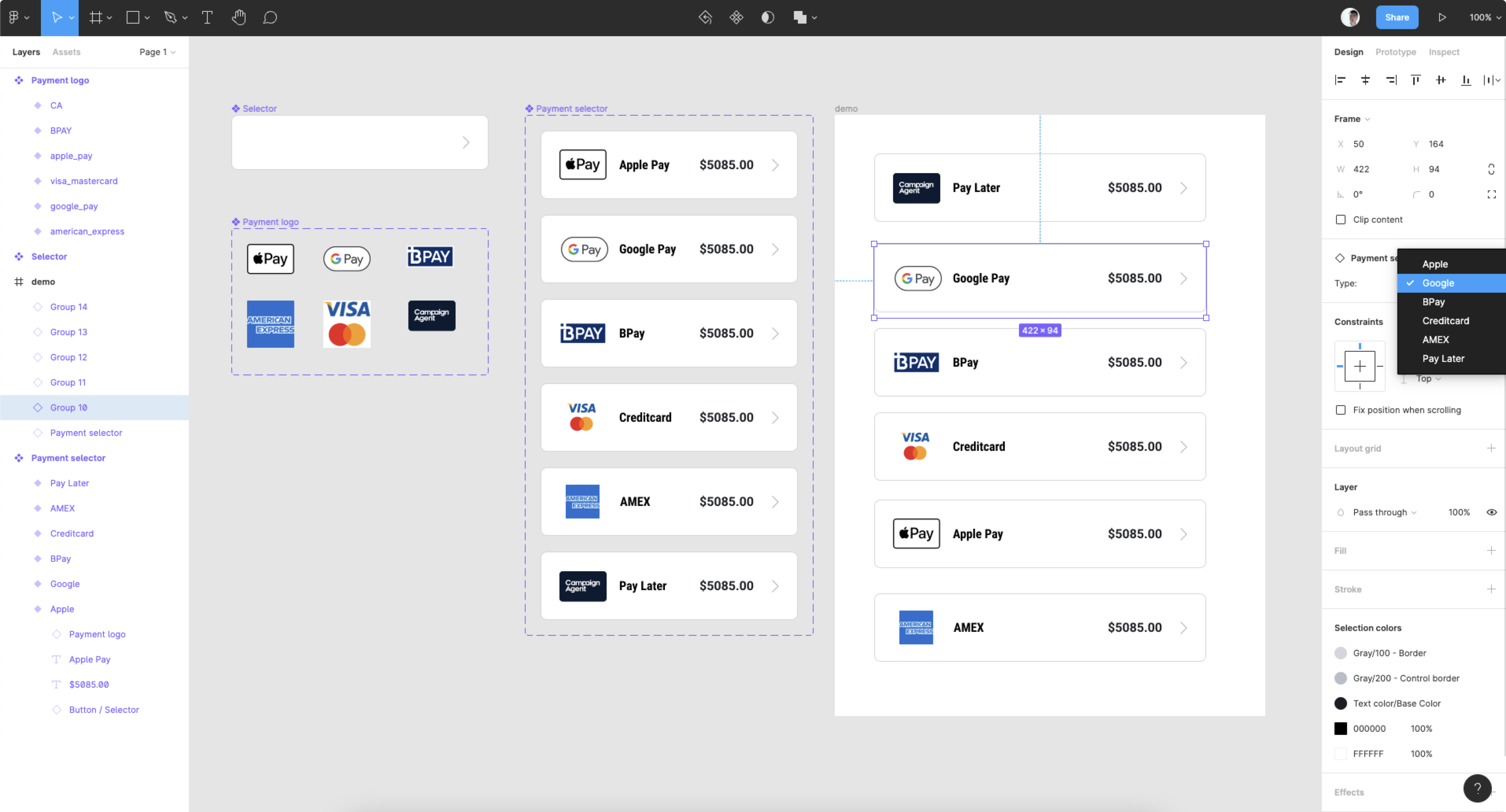 design system in Figma